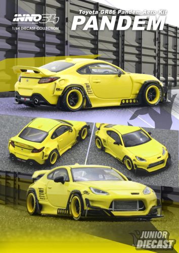 (Előrendelés) INNO 64 Toyota GT86 *Pandem*, sárga