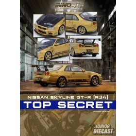 INNO 64 Top Secret R34 GT-R, arany 