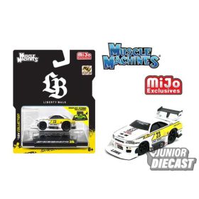   Maisto 1999 Nissan Skyline GT-R R34 Liberty Walk *Muscle Machines* MiJo Exclusive Limited Edition 